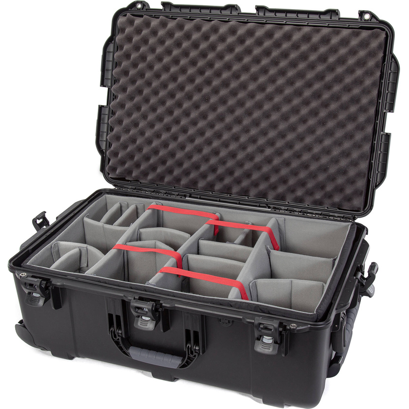 Nanuk 963 Wheeled Hard Case (Black, Padded Dividers)