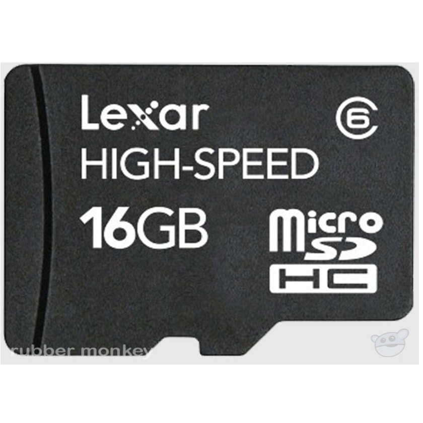 Lexar Micro SDHC with 16GB Hi Speed Adapter - Mobile Edition