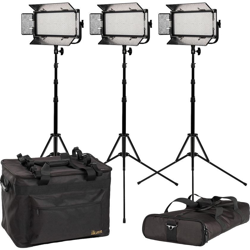 Ikan Mylo MB8 Half x 1 Bi-Color LED 3-Point Light Kit