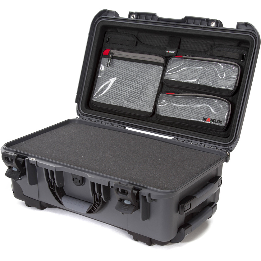 Nanuk 935 Wheeled Hard Case (Graphite, Foam & Lid Organiser)