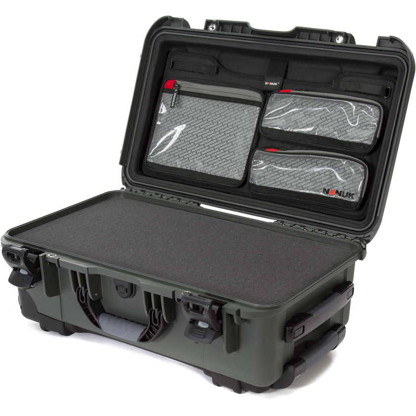 Nanuk 935 Wheeled Hard Case (Olive, Foam & Lid Organiser)