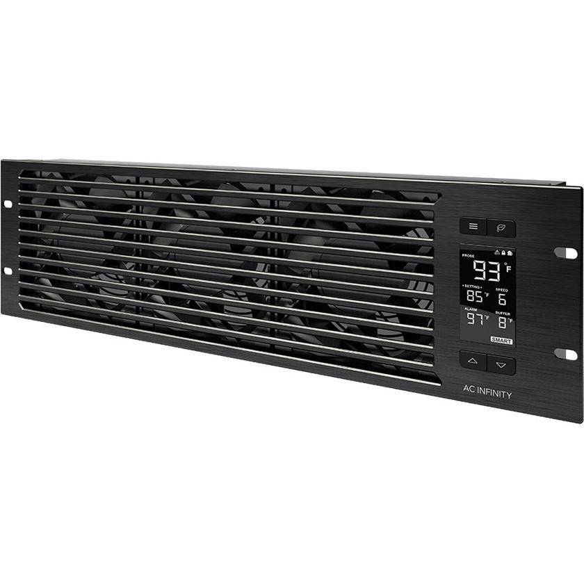 AC Infinity CLOUDPLATE T9 PRO 3-Fan Rack Cooling System (3 RU, Exhaust)