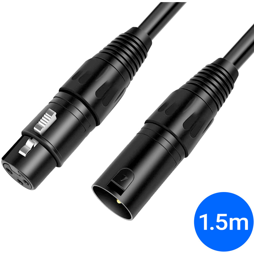 Titan Mic Cable - XLR Male to Female 1.5m