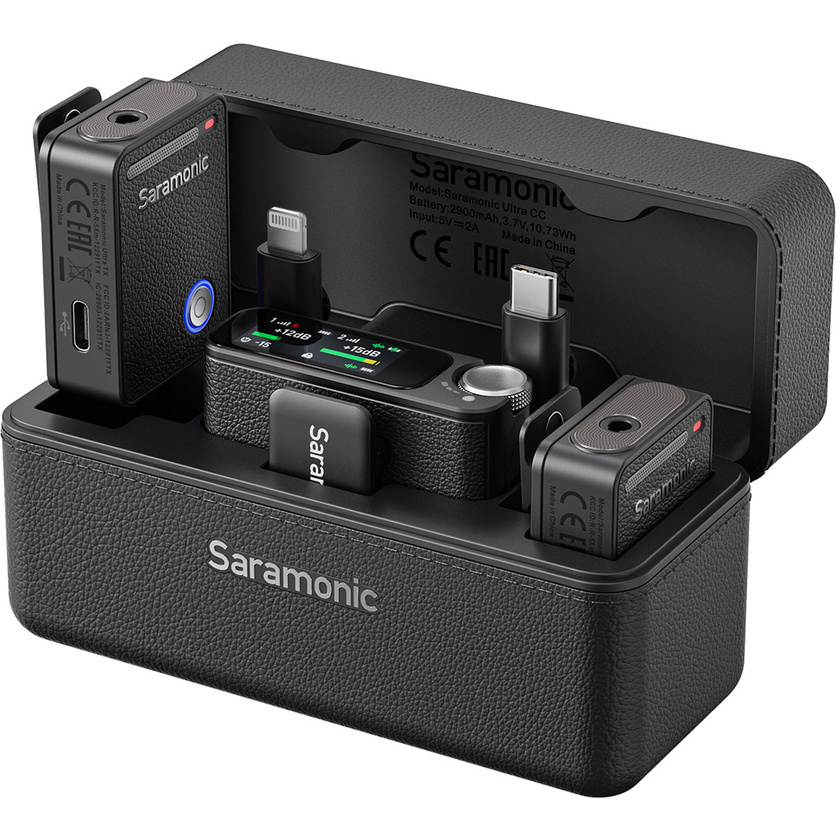 Saramonic Ultra 2-Person Digital Wireless Omnidirectional Lavalier Microphone System (Black)