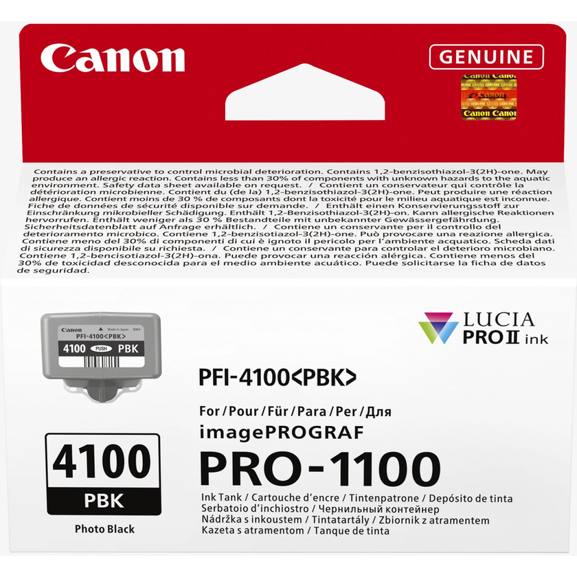 Canon PFI-4100 Lucia Pro Ink Cartridge (Photo Black, 80ml)