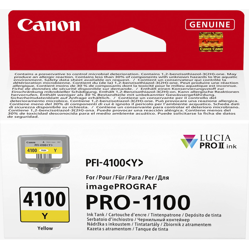 Canon PFI-4100 Lucia Pro Ink Cartridge (Yellow, 80ml)
