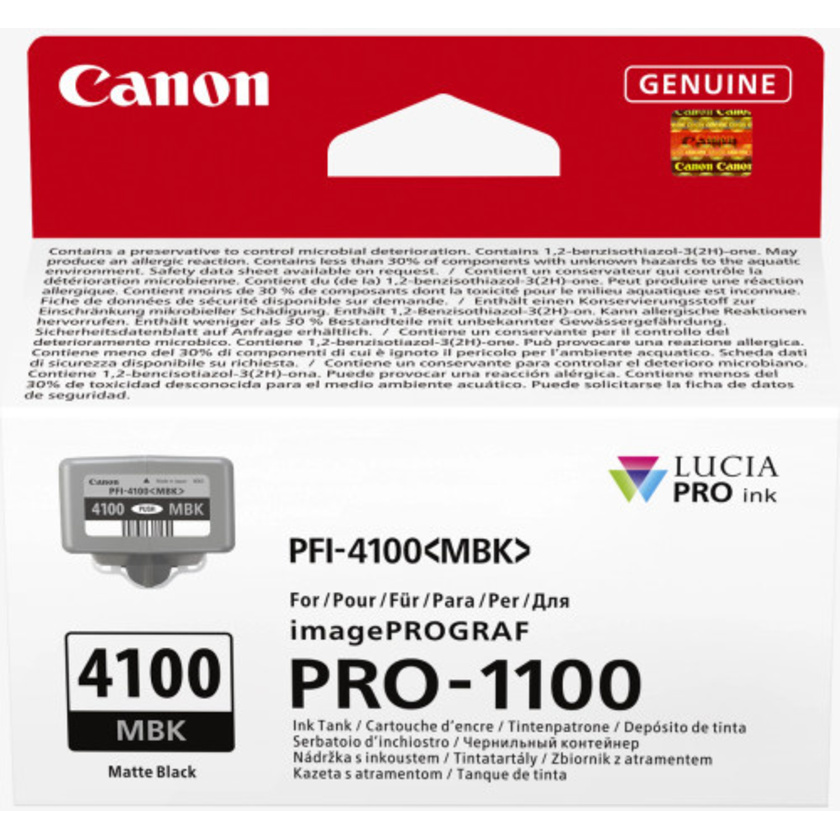 Canon PFI-4100 Lucia Pro Ink Cartridge (Matte Black, 80ml)
