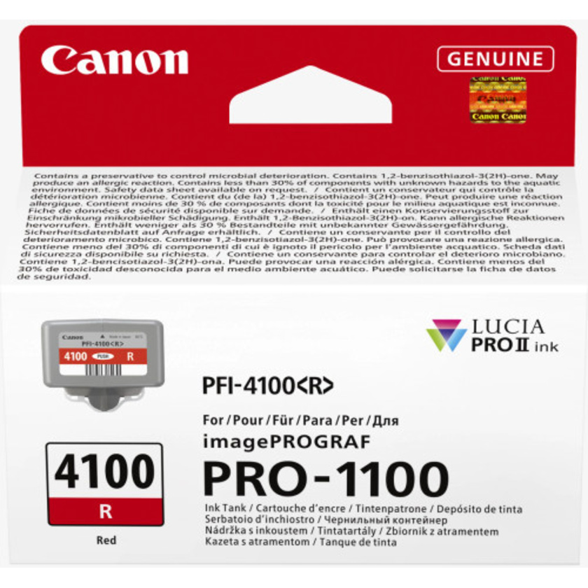 Canon PFI-4100 Lucia Pro Ink Cartridge (Red, 80ml)