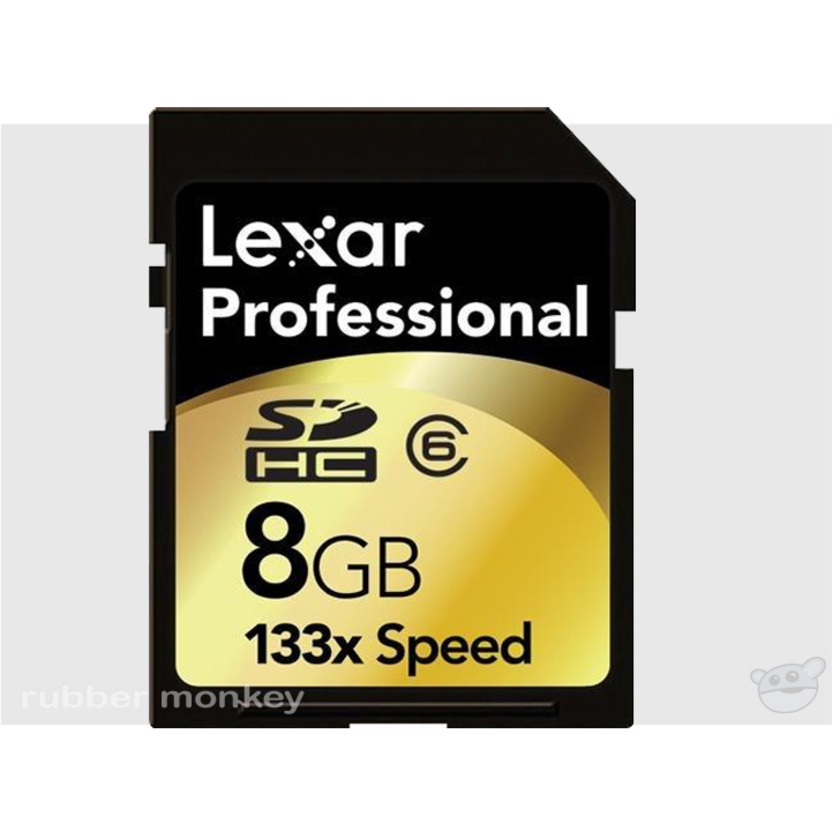 Lexar 8GB SDHC card 133X