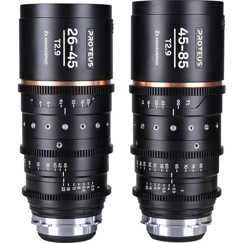 Laowa Proteus 2x S35 Anamorphic T2.9 2-Lens Kit (ARRI PL, Feet, Amber Flare)
