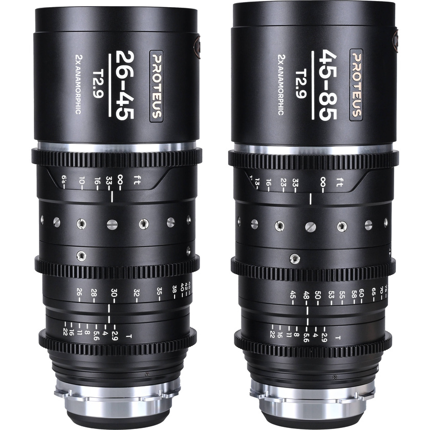 Laowa Proteus 2x S35 Anamorphic T2.9 2-Lens Kit (ARRI PL, Feet, Silver Flare)