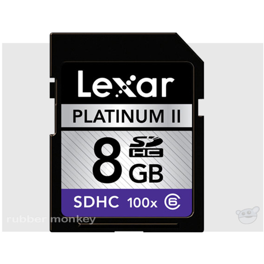 Lexar Platinum 8GB SDHC card 100X