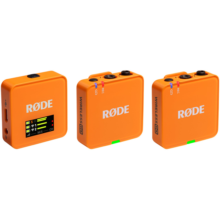RODE Wireless GO Compact Wireless Microphone System (Gen 3, Orange)