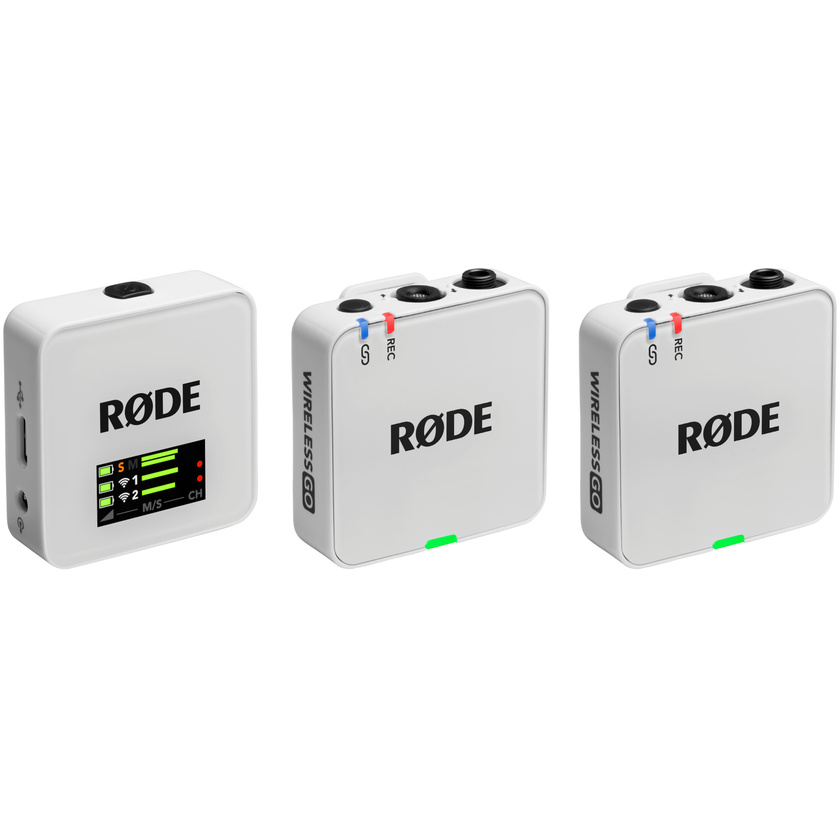 RODE Wireless GO Compact Wireless Microphone System (Gen 3, White)