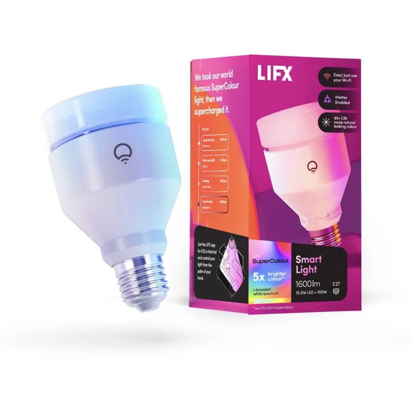 LIFX SuperColor A21 Smart Light 1600 Lumens E27
