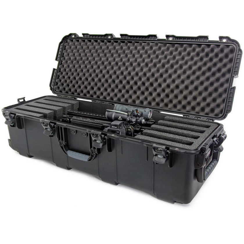 NANUK 988 4-UP Rifle Case (With Foam, Black, 116.5L)