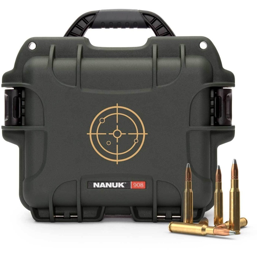 Nanuk 908 Waterproof Ammo Case (Olive)