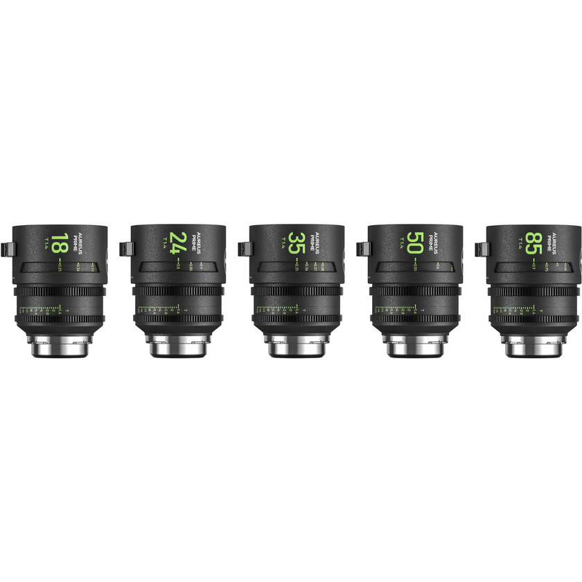 NiSi AUREUS PRIME T1.4 Cinema 5-Lens Kit (ARRI PL)