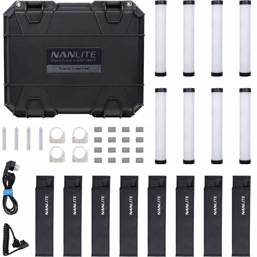 Nanlite PavoTube II 6XR RGB LED Pixel Tube Light (10", 8-Light Kit)