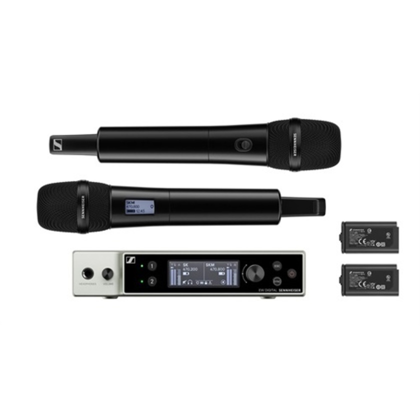 Sennheiser EW-DX 835-S SET Digital Wireless System with Two Handheld Mics & MMD 835 Capsules (S1-10)
