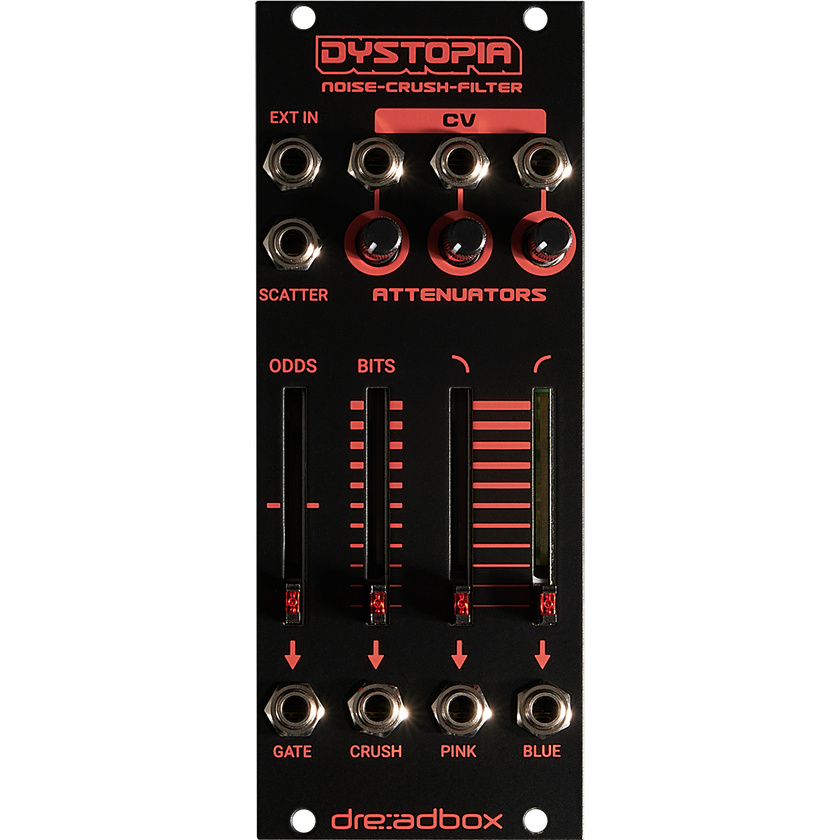Dreadbox Dystopia BL Eurorack Module Noise Generator, Bit Crusher, and Dual Filter (10 HP)