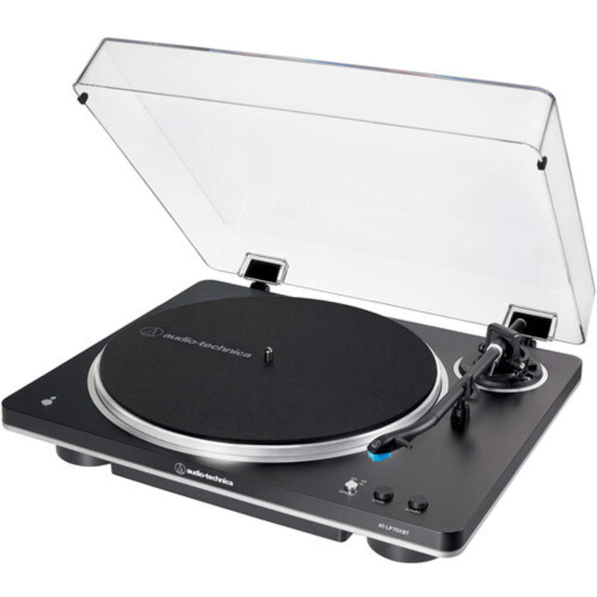 Audio Technica AT-LP70XBT Fully Automatic Belt-Drive Turntable with Bluetooth (Black/Silver)