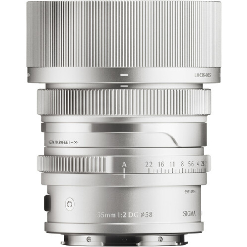 Sigma 35mm f/2 DG Contemporary Lens (Sony E, Silver)