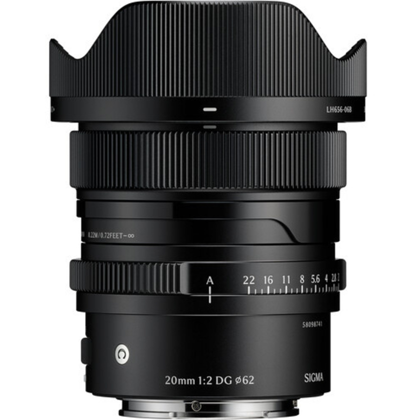 Sigma 20mm f/2 DG Contemporary Lens (Sony E, Black)