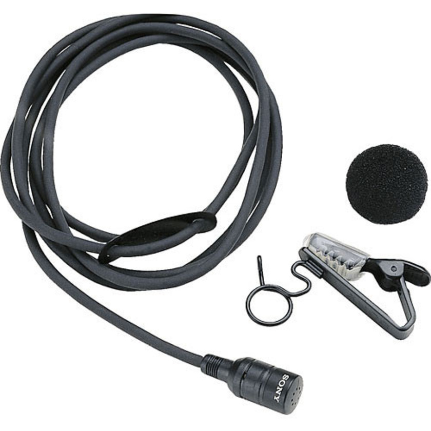 Sony ECM-44BC Omni-Directional Lavalier Condenser Microphone with 4-Pin Connector