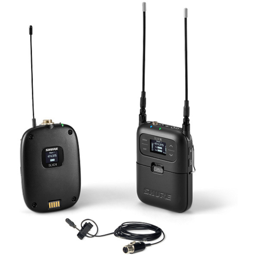 Shure SLXD15/DL4B Wireless DuraPlex Omni Lavalier Mic System (H57: 520-564 MHz)
