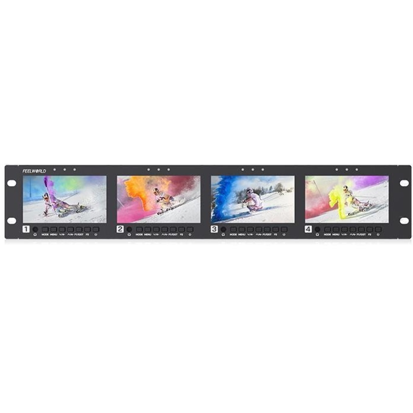FeelWorld Quad 4.5" Rack-Mountable Monitor