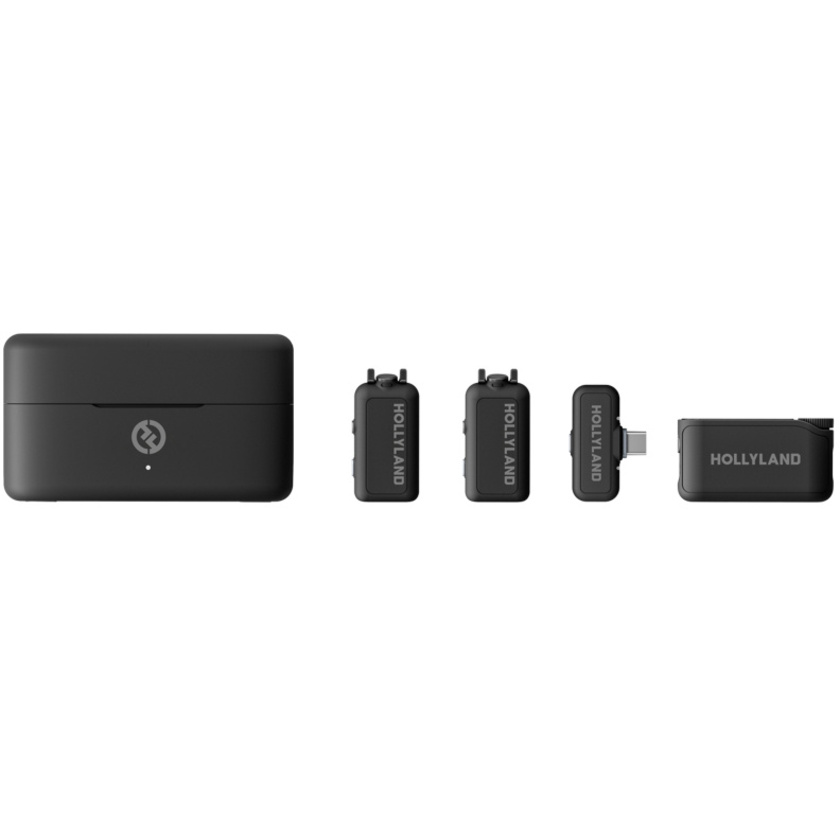 Hollyland LARK MAX 2 Combo 2-People Wireless Microphone System (Space Gray)