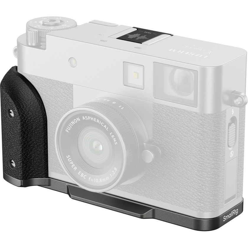 SmallRig 5217 L-Shaped Mount Plate with Silicone Handle for FUJIFILM X half (Charcoal Silver)