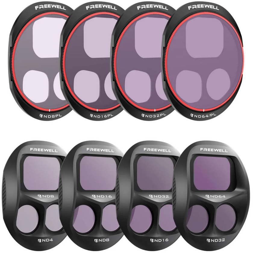 Freewell All Day ND/ND-PL Filters for DJI Mavic 4 Pro (8 Pack)