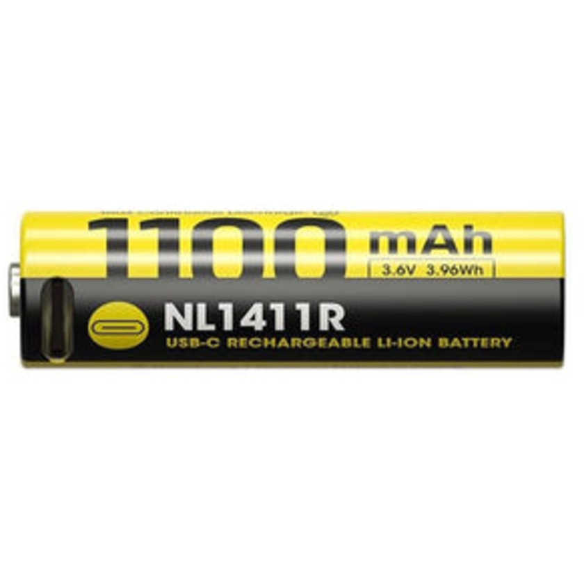 Nitecore NL1411R 14500 1100mAh USB-C Rechargeable Battery