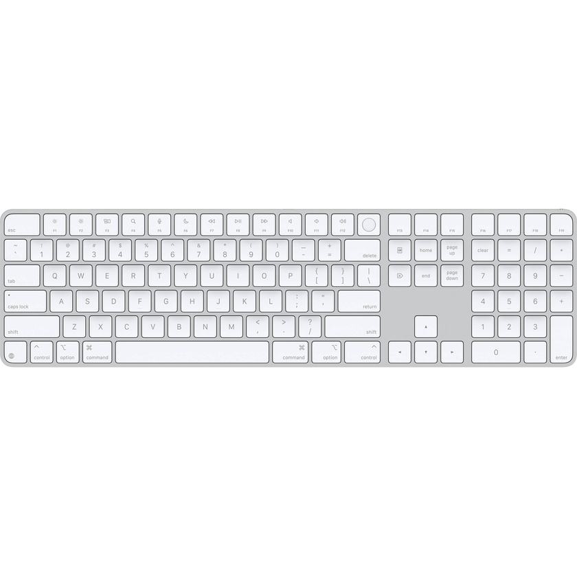 Apple Magic Keyboard with Touch ID and Numeric Keypad (USB-C, White Keys)