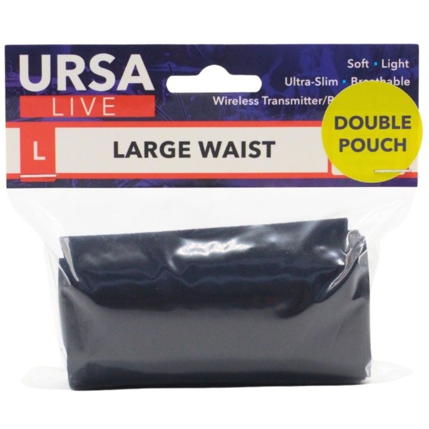 Ursa Live Double Pouch Strap (Large, Black)