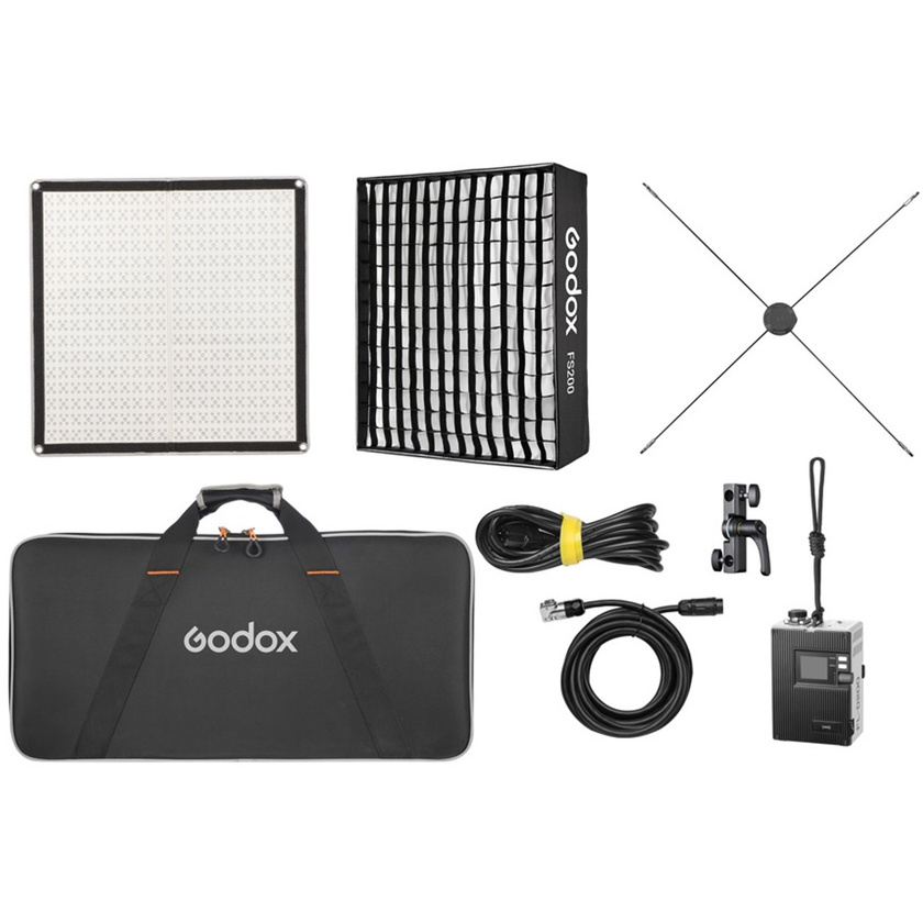 Godox FL200R 2x2 Flexible RGB Mat V-Lock Kit
