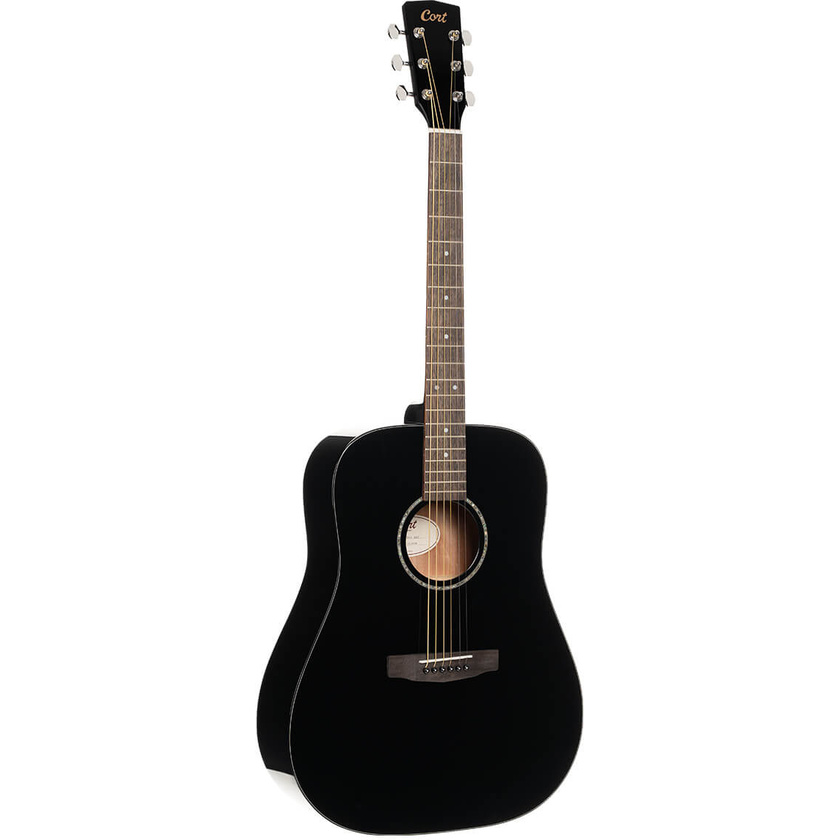 Cort Earth60 Acoustic Guitar with Bag (Black Gloss)