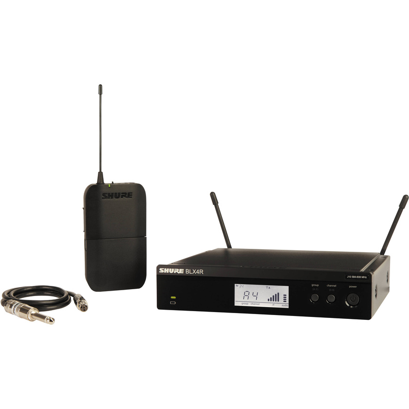 Shure BLX14R Bodypack Wireless System for Guitar or Bass (M17: 662 - 686 MHz)