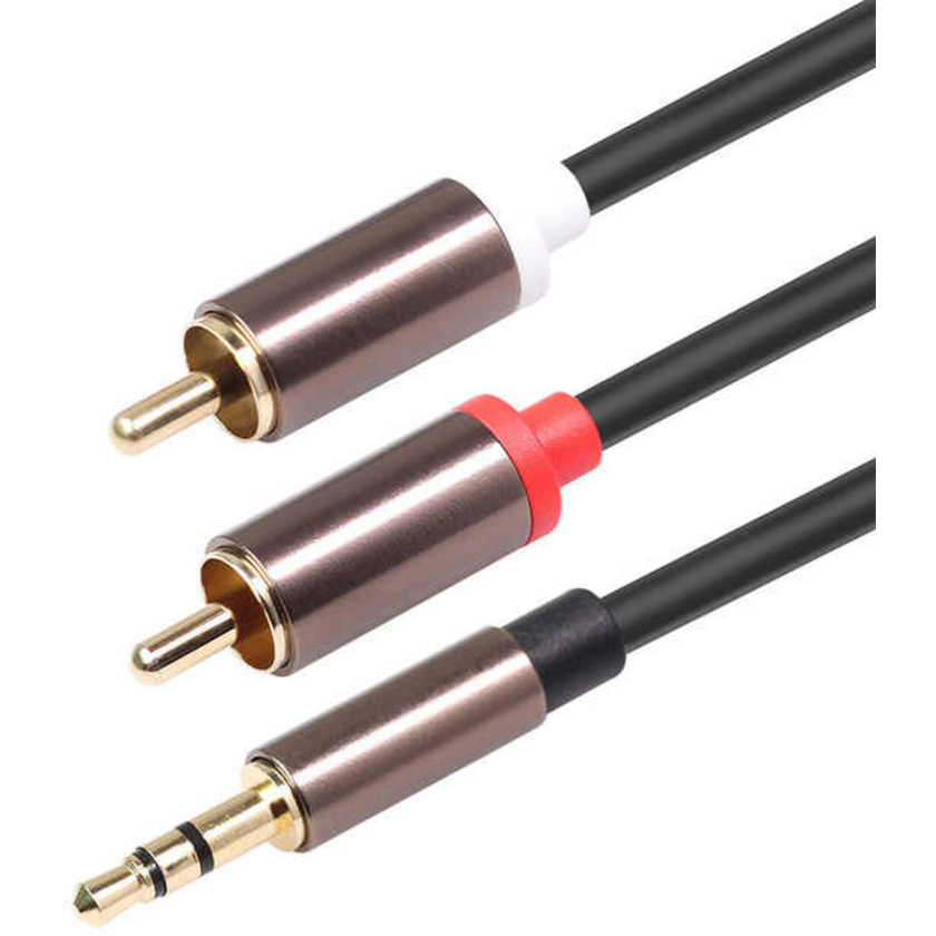 Titan Stereo 3.5mm Male to 2 RCA Male Y-Cable (1m)