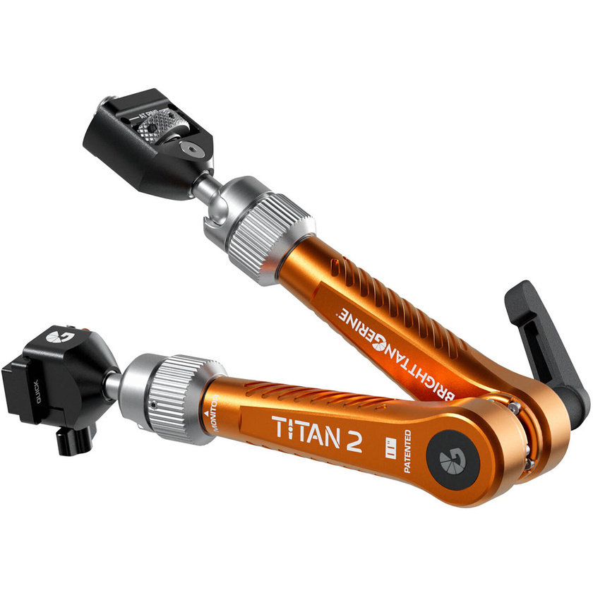 Bright Tangerine Titan Arm 2 (3/8"-16 Anti-Twist to NATO, Tangerine)
