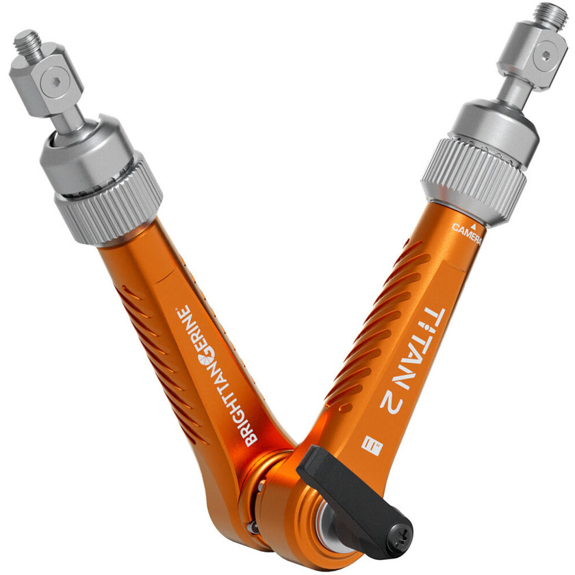 Bright Tangerine Titan Arm 2 (3/8"-16 to 1/4"-20, Tangerine)