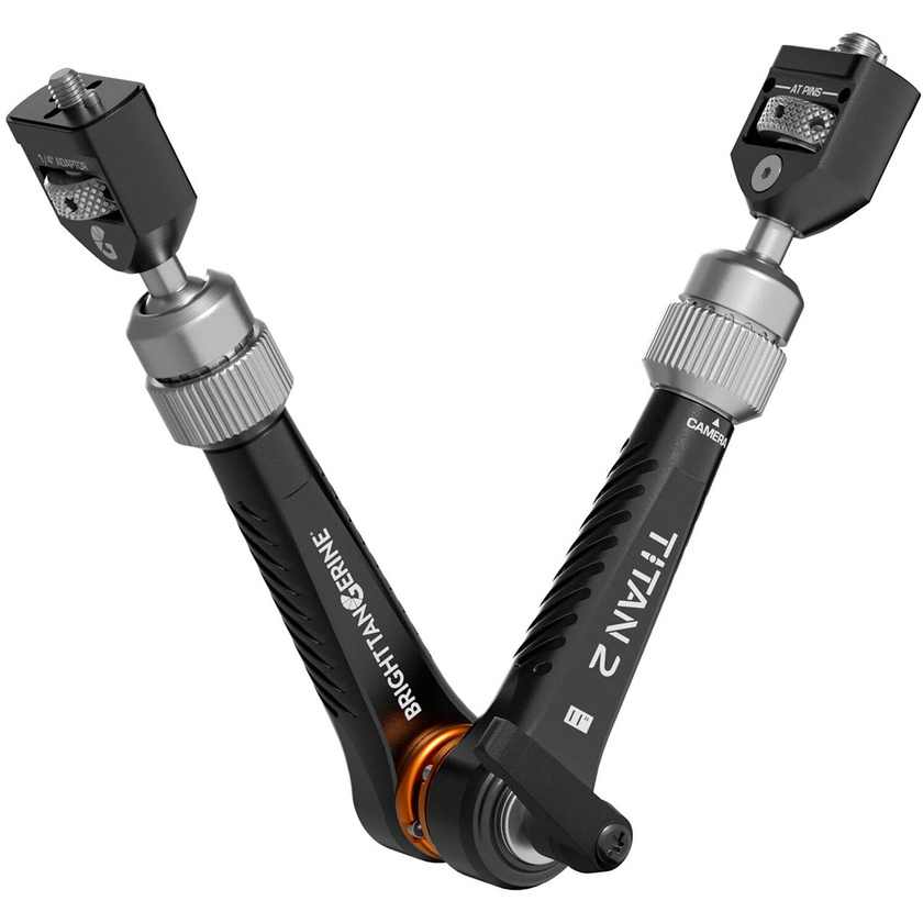 Bright Tangerine Titan Arm 2 (3/8"-16 Anti-Twist to 1/4"-20 Anti-Twist, London Fog Black)