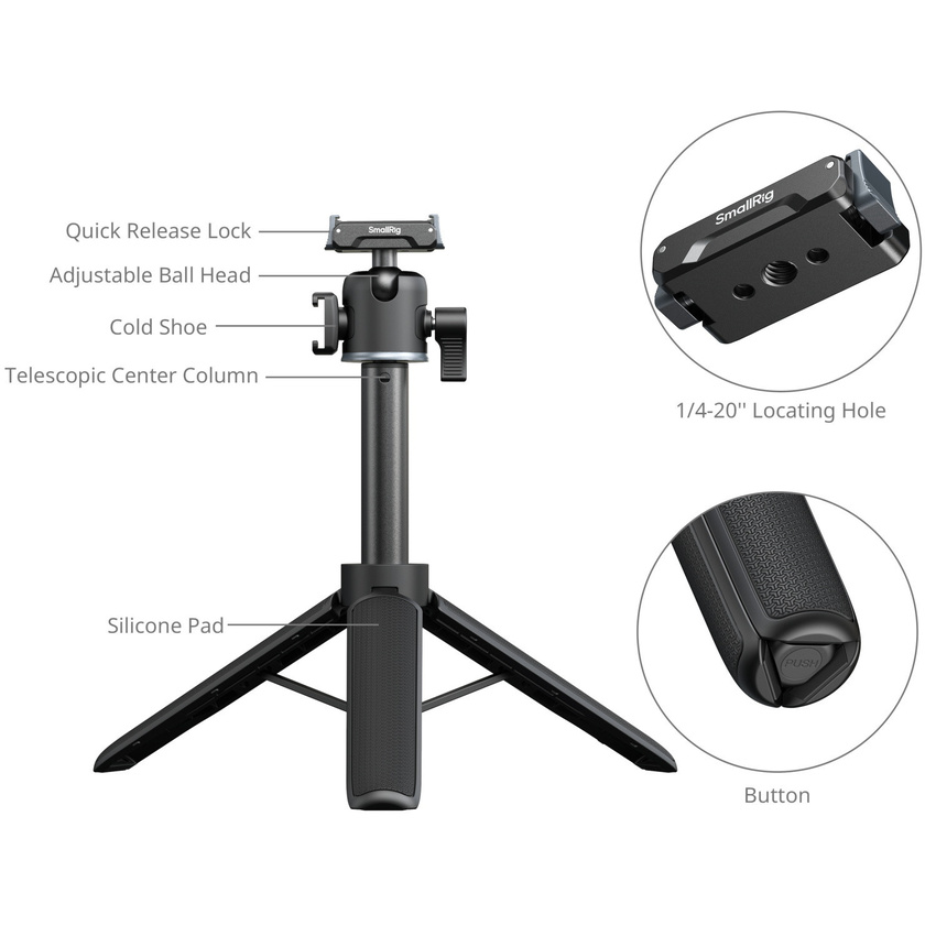 SmallRig 5435 Grip-Tripod for Action Cameras