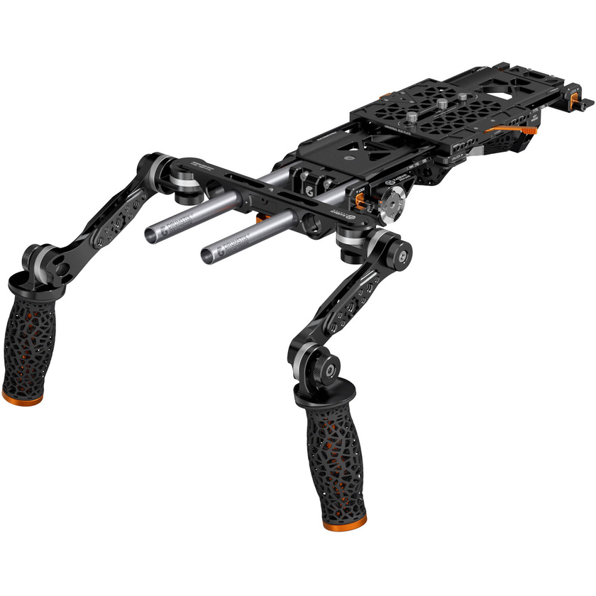 Bright Tangerine KASBAH Atman Universal Shoulder Rig & Handle Kit (Narrow, 1-Axis BUD VCT-14)