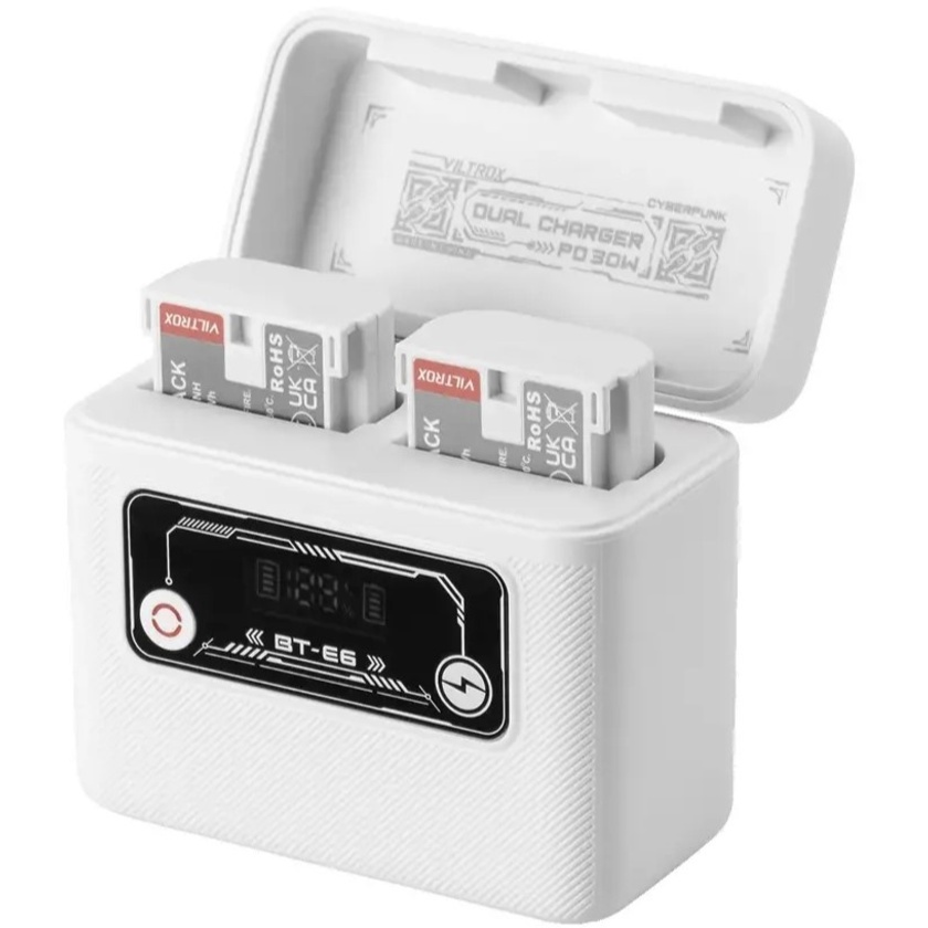 Viltrox BT-E6 Camera Battery Charging Case Power Bank for Canon LP-E6