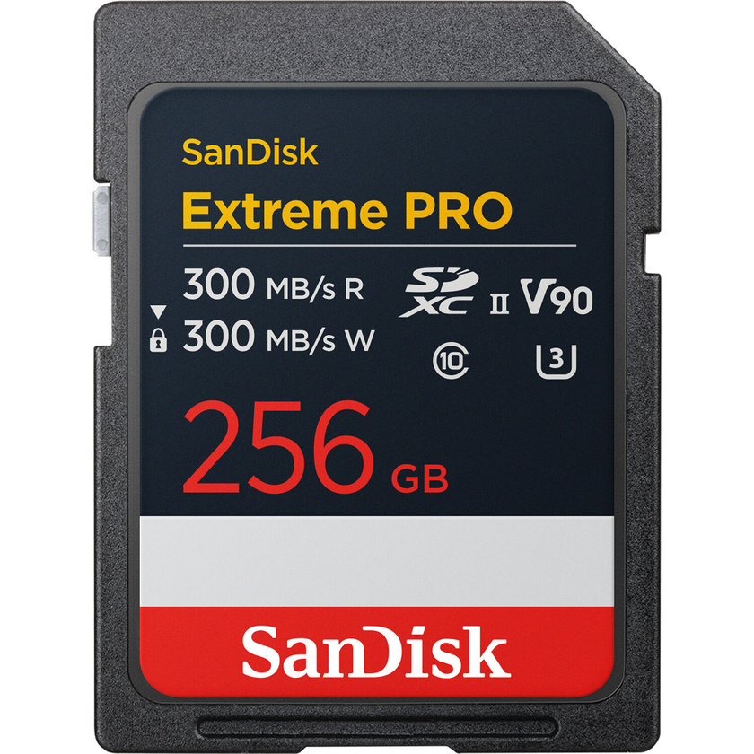 SanDisk 256GB Extreme PRO V90 UHS-II SDXC Memory Card