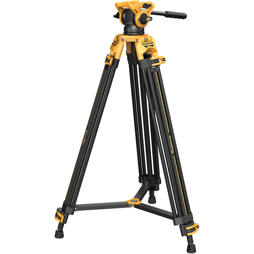 SmallRig 5523 AD-01 Heavy-Duty Tripod with Fluid Head (Bumblebee Edition)