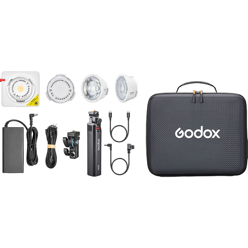 Godox ML100R RGB Portable LED Light Kit (36 Degree Lens & Battery Grip)